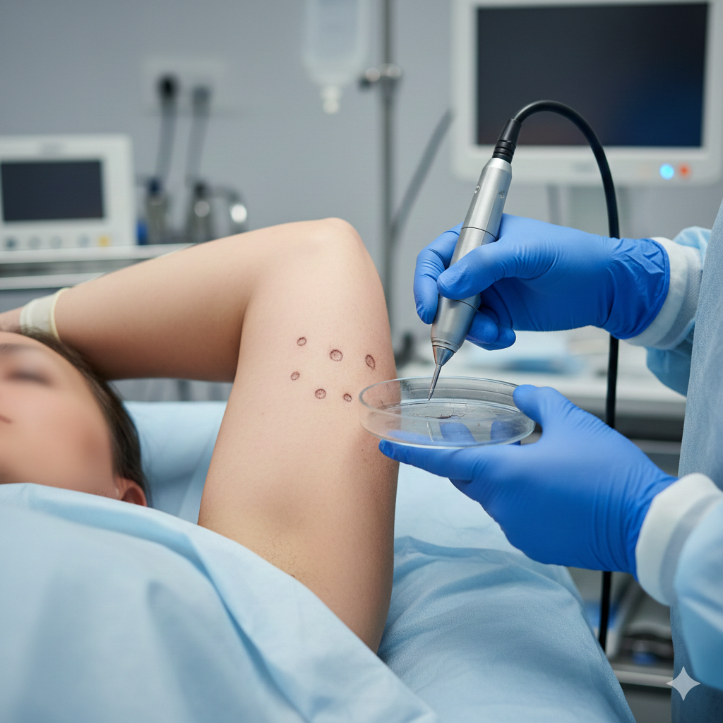 Trapianto di capelli dall’ascella al cuoio capelluto presso Cayra Clinic