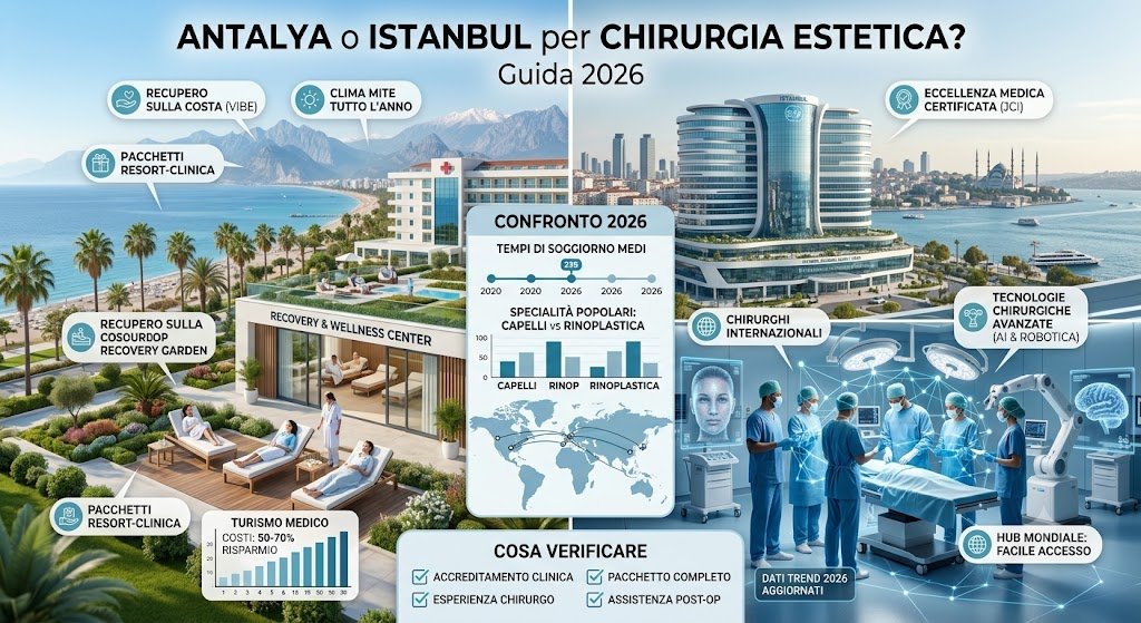 Antalya o Istanbul per Chirurgia Estetica