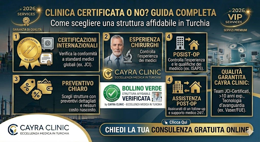 clinica certificata in Turchia