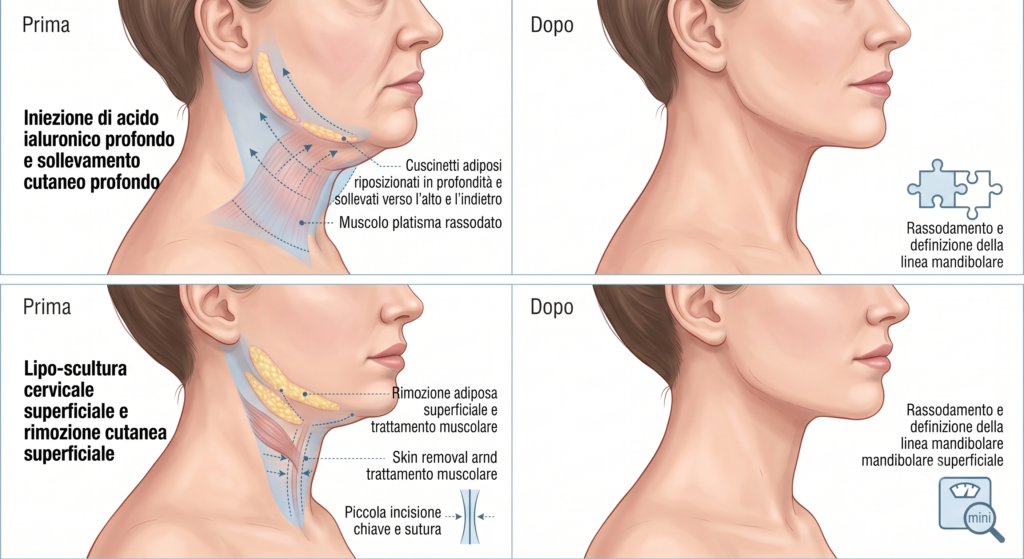 Tipologie di interventi di lifting del collo