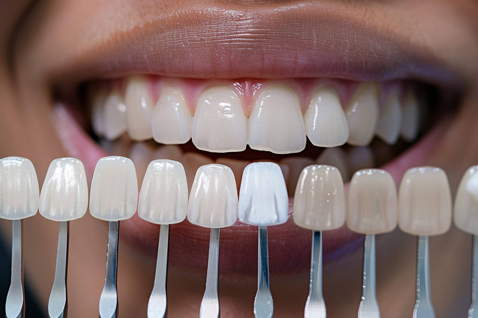 Risultato prima e dopo l applicazione di faccette dentali per chiusura diastema e sbiancamento a Istanbul